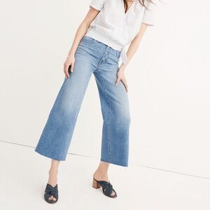 Madewell Wide-Leg Crop Jeans: Button-Front Edition H5839